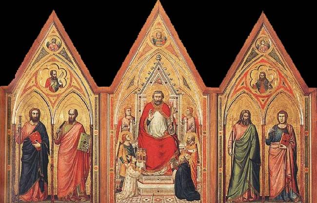 GIOTTO di Bondone The Stefaneschi Triptych Norge oil painting art